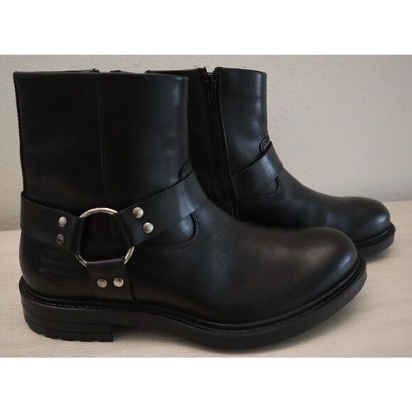 Harley-Davidson D96284 Men's Sz 7.5M Black Durland 6.5" Motorcycle Boots $170 - Picture 1 of 11